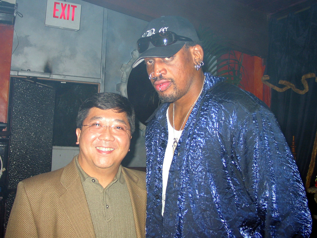 Dennis Rodman in 2001, NBA star and ex-husband of Annie Bakes